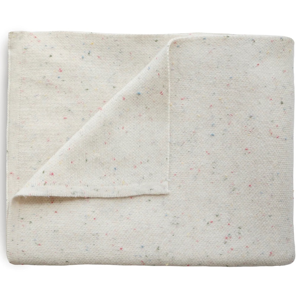 NWT Mushie Knitted Baby Blanket